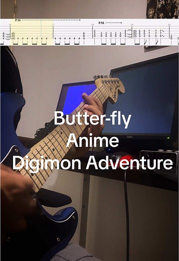 Cómo tocar Butter-Fly de Digimon en guitarra eléctrica