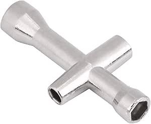 Dilwe Metal Cross Wrench, 4/5 / 5.5 / 7mm Cross Wrench Sleeve RC Crawler Car Accessory Car Model Accessory