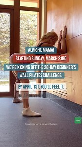 593K views · 1.1K reactions | Get VISIBLE body transformation in 28 DAYS with Wall Pilates!  1️⃣ Choose your goal and target areas; 2️⃣ Get a Personalised workout plan; 3️⃣ Track your progress and keep motivated; 4️⃣ See visible results in 4 weeks! | Fitness Challenge | Facebook