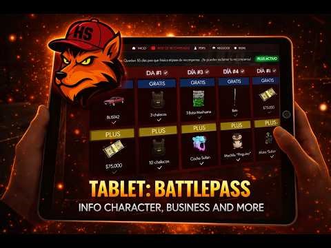 Tablet Script for FiveM: Battlepass, Business & Character Info | ESX, QB