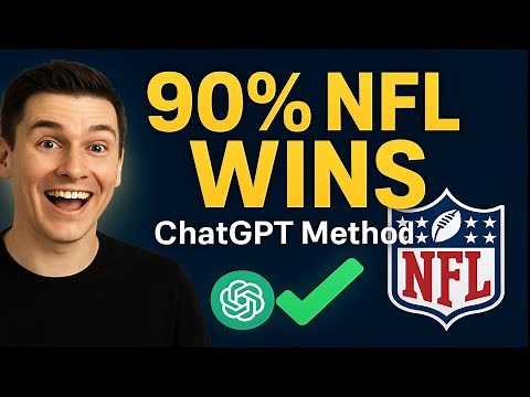 Unlock 90% NFL Game Predictions with ChatGPT – Step-by-Step Tutorial