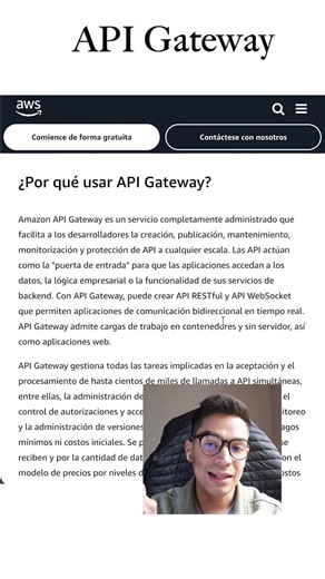 API Gateway es el punto de entradaa tu app #aiwebsites #desarrolloweb