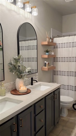 Aubrey Booth on Instagram: "Backsplash FAQs below! ⬇️ I’ve received lots of questions about this process, so I’ve answered what I can below. I hope this helps! ✨ Comment DETAILS and I’ll DM you the full supply list + links! What’s the sticky stuff the tile is on? It’s called MusselBound! It’s basically a super strong adhesive mat. Once you stick the tiles and grout them, they’re not coming off. Our bathroom’s been done for over 2 years and it still looks perfect. What tiles are those? They’re re