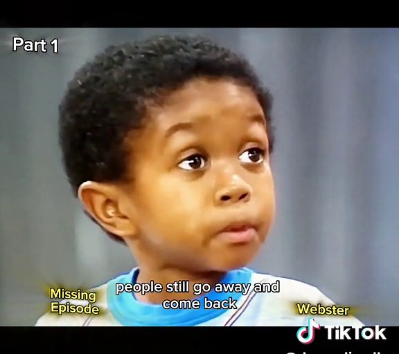 SAYING GOODBYE - WEBSTER 📺Series ..........A child named Webster comes to terms with his moms and dads death in the loving embrace of his new guardians. Missing Episode: Season 1 Ep 5.