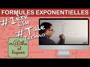Simplifying an expression with exponentials - Première ESM - Terminale Techno