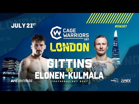 Liam Gittins vs. Janne Elonen-Kumala | FULL FIGHT | CW 157