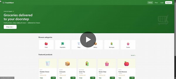 FreshMart E-commerce App Built in 4-5 Hours with Java Spring Boot and Angular | Avinash Konduri posted on the topic | LinkedIn