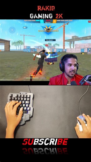 Free Fire Gaming keyboard mouse🖱️⌨️📲 Gameplay #mixpro #geekgamer #shorts #shortsviral #youtubeshorts