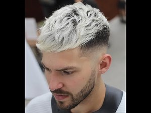 Model rambut idaman || Warna rambut putih Keren || hanya satu kali Bleaching|| - Bebas Gunting