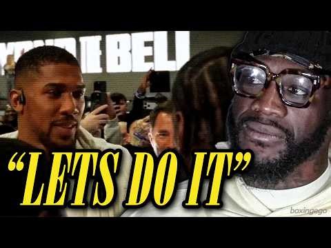 Deontay Wilder PULLS UP on Anthony Joshua… After Chisora WIN in London