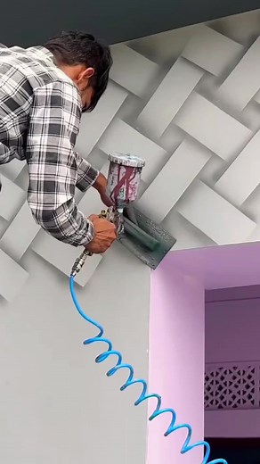 Creative Wall Painting Techniques with Spray Gun