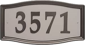 Whitehall Products Easy Street Address Sign Plaque, Bronze