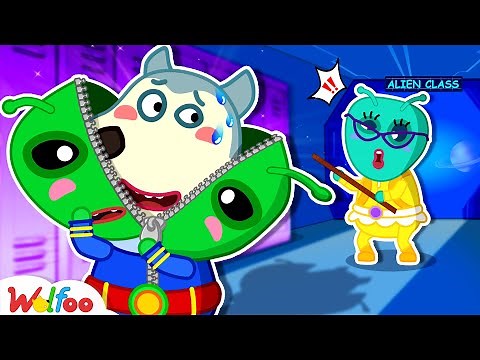 Wolfoo Dressed as an Alien to Join Alien Class?! | A Lesson on Be Yourself | Wolfoo New Episode 2025
