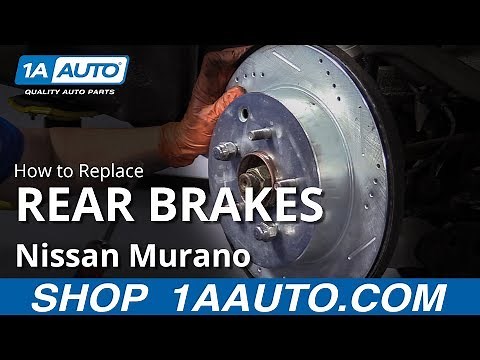 How to Replace Rear Brakes 09-14 Nissan Murano