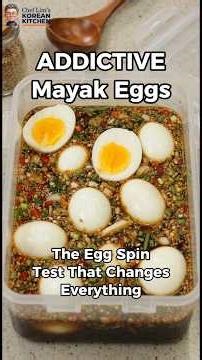 The Egg Spin Test That Changes Everything 🥚 Netflix Chef's ADDICTIVE Mayak Eggs #koreanfood #cooking