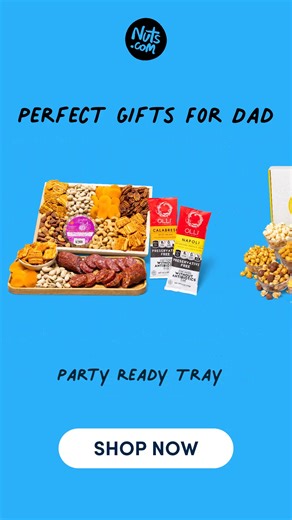 Dad’s one-of-a-kind, and his Father’s Day gift should be too. Surprise him with a box full of his favorite snacks from Nuts.com. Enjoy 20% off your first purchase and make his day extra special. | Nuts.com | Facebook