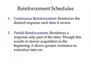 Reinforcement Schedules - SlideServe