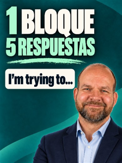 Deja de traducir: aprende a usar “I’m trying to…” como bloque Un solo bloque puede ayudarte a crear muchas respuestas: I'm trying to... = Estoy tratando de... / Estoy intentando... ✅ *I'm trying to find a better job.* ✅ *I'm trying to improve my English.* ✅ *I'm trying to make an appointment.* ✅ *I'm trying to explain what happened.* ✅ *I'm trying to save money.* No memorizaste cinco oraciones aisladas. Aprendiste un inicio reutilizable y lo combinaste con cinco ideas diferentes. Así funcionan l