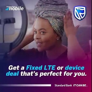 For the latest device deals and LTE packages to keep you connected, shop online and stay connected with Standard Bank Mobile. #ItCanBe | Standard Bank - South Africa