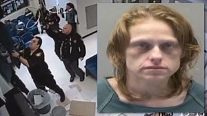 Ohio woman tries to escape jail waiting area, falls through ceiling instead