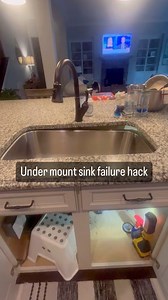 How to repair a fallen under mount sink using shelf brackets. #dıy #hack #professionalhandyman #granite #plumbing | Professional Handyman
