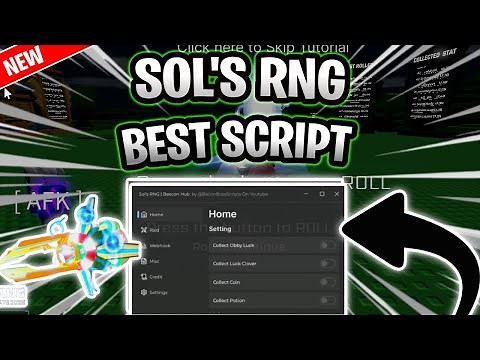 *NEW* Sol's RNG Script (PASTEBIN 2025) (AUTOFARM, AUTO CRAFT, AUTO ROLL)