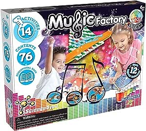 Science4you - Music Factory - 14 Sonic Experiments to Listen and Play - Fun, Education Activity for Kids Ages 6+