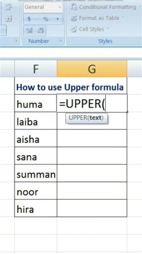 How to use Upper formula in Excel | Microsoft Excel part 43 | Learnbusinesskc3 #spreadsheet