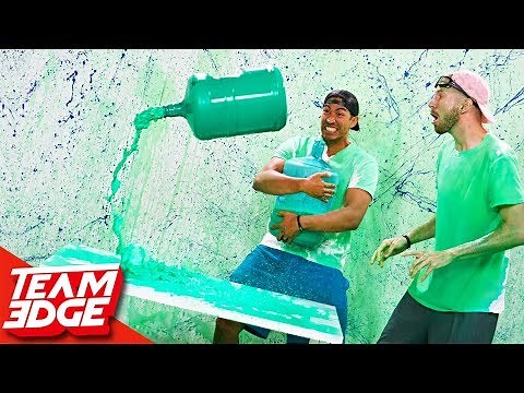 Water Bottle Flip Challenge Returns! | Slime Punishment Edition!!