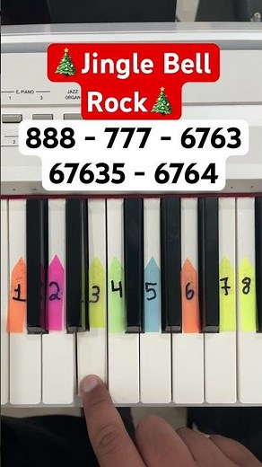 Jingle Bell Rock – Easy Piano Tutorial 🎄🎹