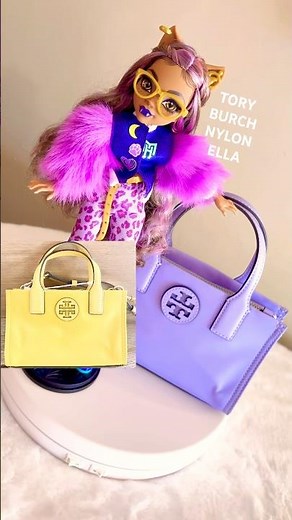 TORY BURCH MINI MICRO NYLON ELLA TOTE CROSSBODY BAG MODEL CLAWDEEN WOLF MONSTER HIGH DOLL #toryburch