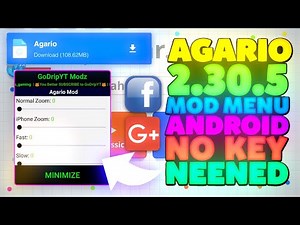 AGARIO MOD MENU ANDROID NO KEY | AGAR.IO ZOOM AND FAST FEED ANDROID 2025 (AGARIO MOBILE)