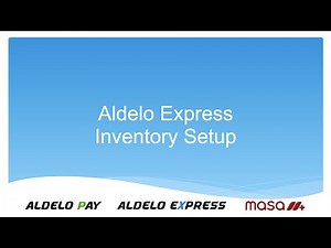 Aldelo Express Inventory Module Part 1