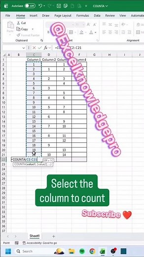 Count Non-Blank Cells in Excel in Seconds 🔥 | Excel Formula Trick You Must Know 💯 #excel