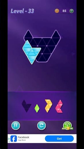 Block! Triangle Puzzle Walkthrough 4 (Novice: Levels 31-35) #blockhexapuzzle #blocktrianglepuzzle