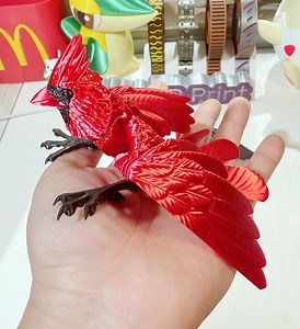 3D Printed Articulated Cardinal Bird Fidget Desk Toy | Sensory | Articulated Animal Toy | Articulated Fidget Toy | Desk Accessory - Etsy