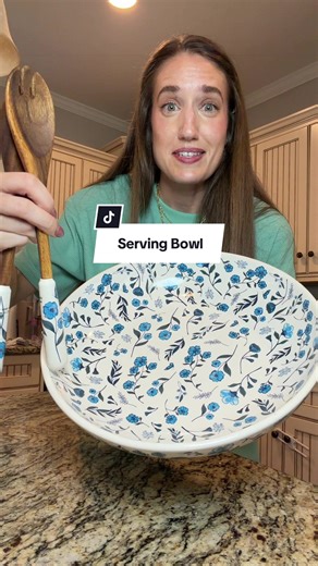 your summer salads just got so much prettier in your new bowl 🥗 @QVC, Inc #qvc #temptations #servingbowl #saladbowl #tiktokshopspringglowup