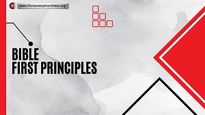 Bible First Principles Lessons - 22 short Episodes 2023