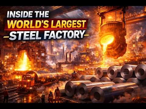 Inside the World’s Largest Steel Factory: How Steel Is Made (Full Process)
