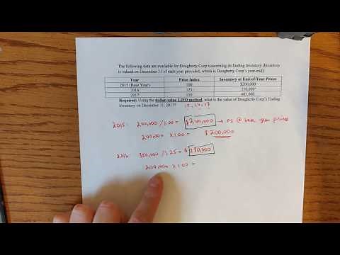 Dollar Value LIFO Practice Problem