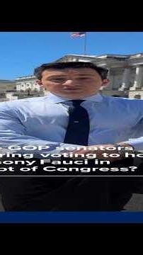 Why are GOP senators considering voting to hold Dr. Fauci in contempt of Congress?