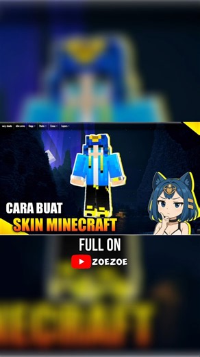 CARA BUAT SKIN MINECRAFT SENDIRI #minecraft #tutorial