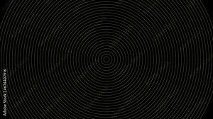 cyclic animation of yellow circles diverging. 2d motion