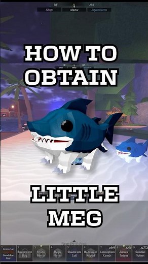 HOW TO OBTAIN THE LITTLE MEG IN FISCH! #karsun #roblox #recommended #howto #fisch #robloxedit