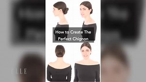 Try this elegant, classic chignon for any holiday gathering: http://on.elle.com/1zzbJJu | ELLE Magazine (US)
