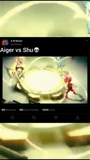 Aiger vs Shu💀 #beybalde #youtubeshorts #shorts