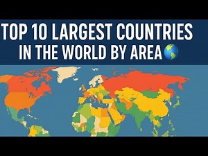 Top 10 Largest Countries in the World by Area 🌍 | World's Largest Countries by Area – Ranked!