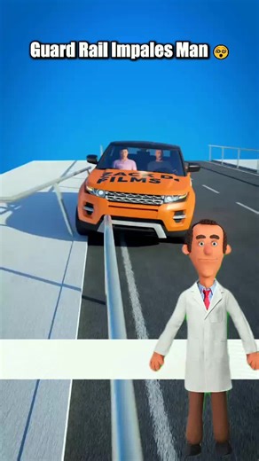 Guard Rail Accident: Shocking Moment Captured