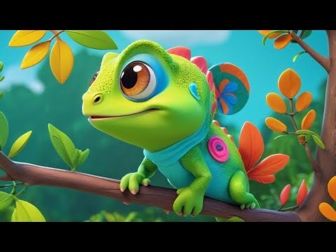 Cheeky Chameleon Blends Green | English Nursery Rhyme | Kids Songs | Baby Music