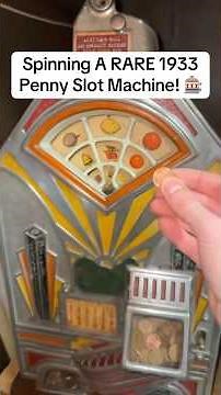 Spinning A RARE 1933 Penny Slot Machine! 🎰